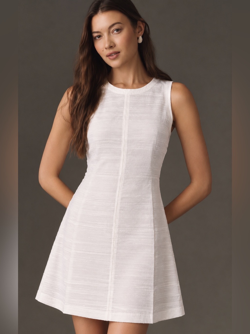 Julia Amory Baby Jane White Silk Dupioni Dress NWT Size L $298